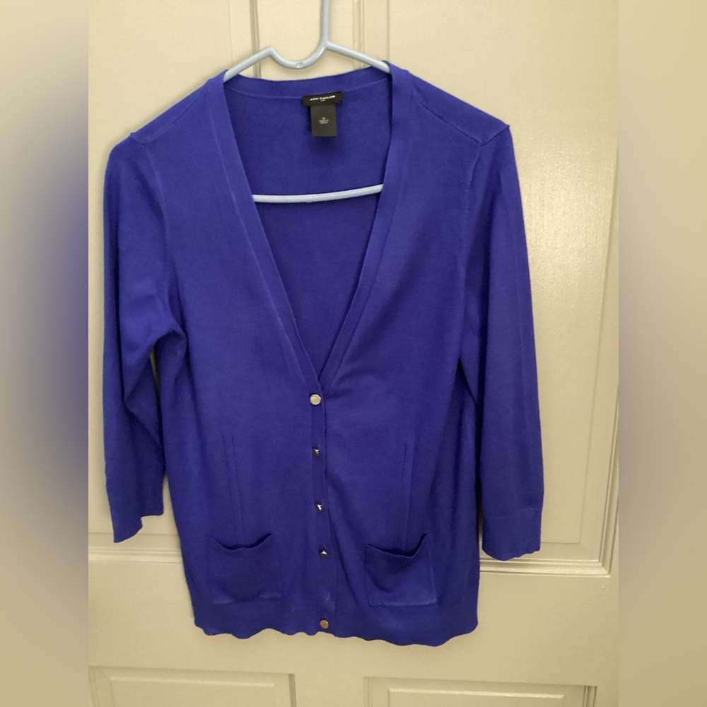 Ann Taylor Royal Blue Cardigan